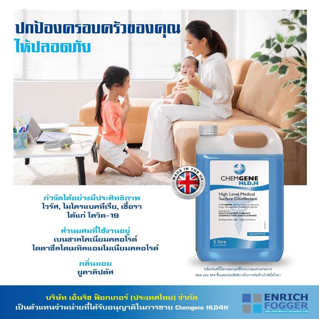 น้ำยาฆ๋าเชื้อโรค Chemgene ปกป้องครอบครัวของคุณให้ปลอดภัย